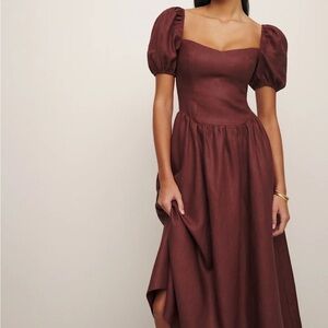 Reformation Davila Linen Dress